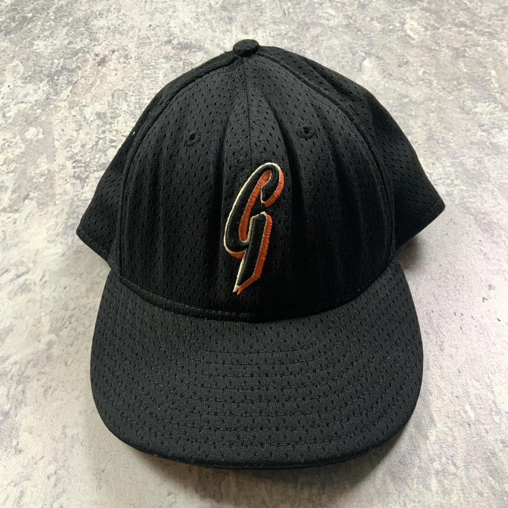 Vintage New Era San Francisco Giants Hat Mens 7 3/8 Black G Logo Fitted Cap MLB